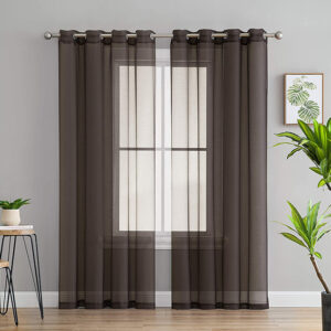 Net curtains brown