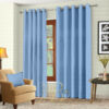 Imported Malai Velvet Curtains light Blue