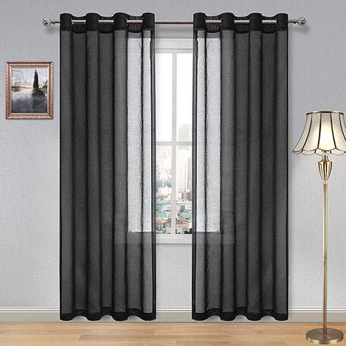 Net Curtains black