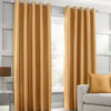 Plain Silk Curtains golden