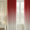 Gradient Curtains bright red frost