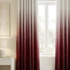 Gradient Curtains dip dye burgundy