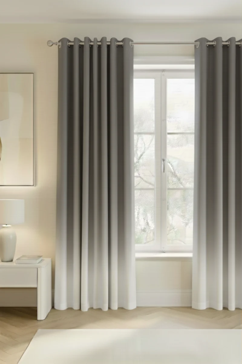Gradient Curtains light grey frost