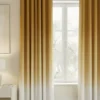 Gradient Curtains mustard frost