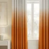 Gradient Curtains dip dye orange