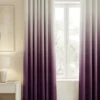 Gradient Curtains dip dye plum