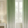 Gradient Curtains sage green frost