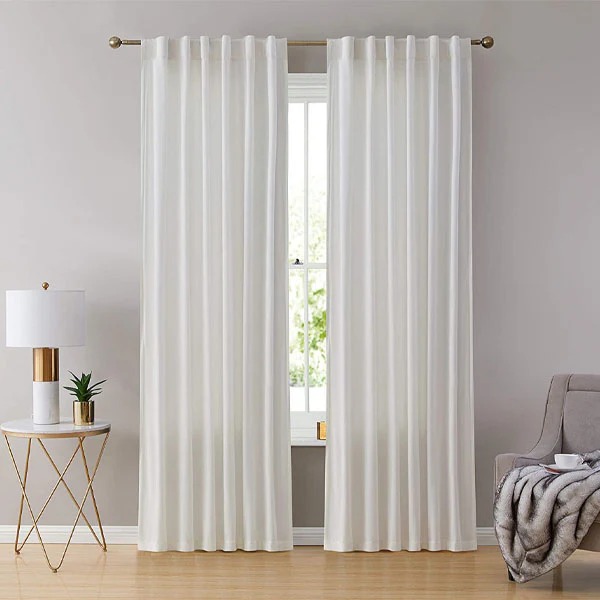 Luxury Velvet Curtains White