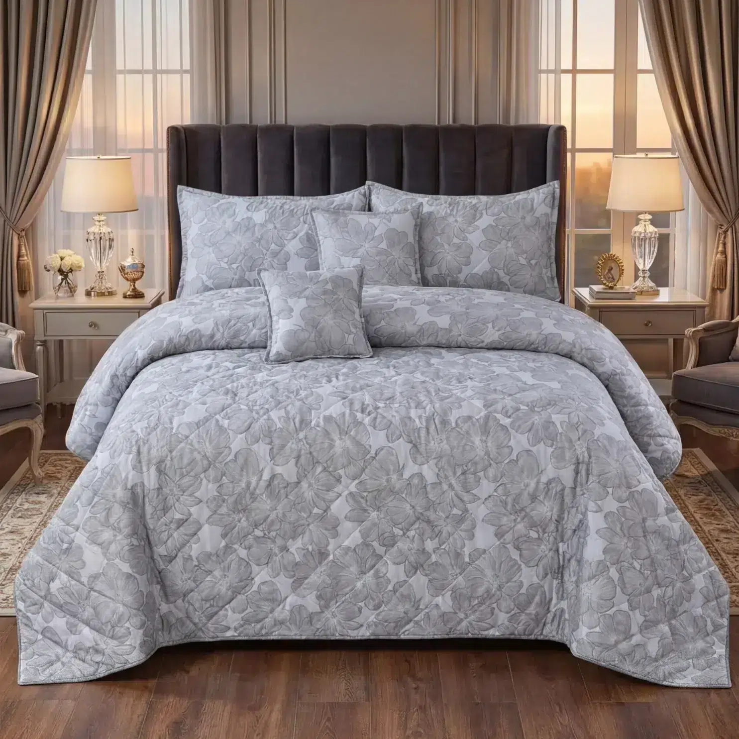 Velvet Bridal Bedsets peafowl