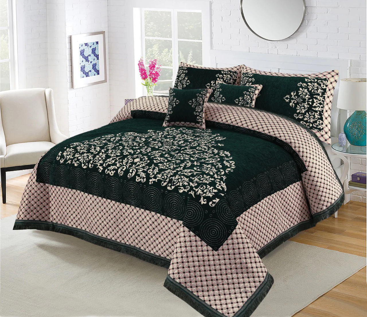 Jacquard Velvet Bedsheets g1