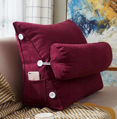 Back Support Cushions maroon