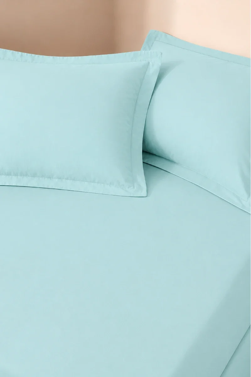 Fitted Bedsheets in Pakistan cotton aquablue1
