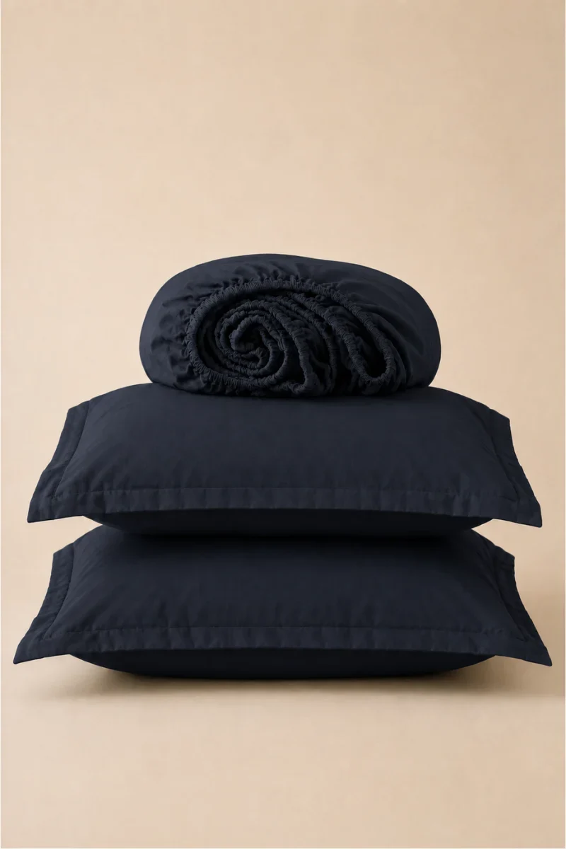 Fitted Bedsheets in Pakistan cotton navy