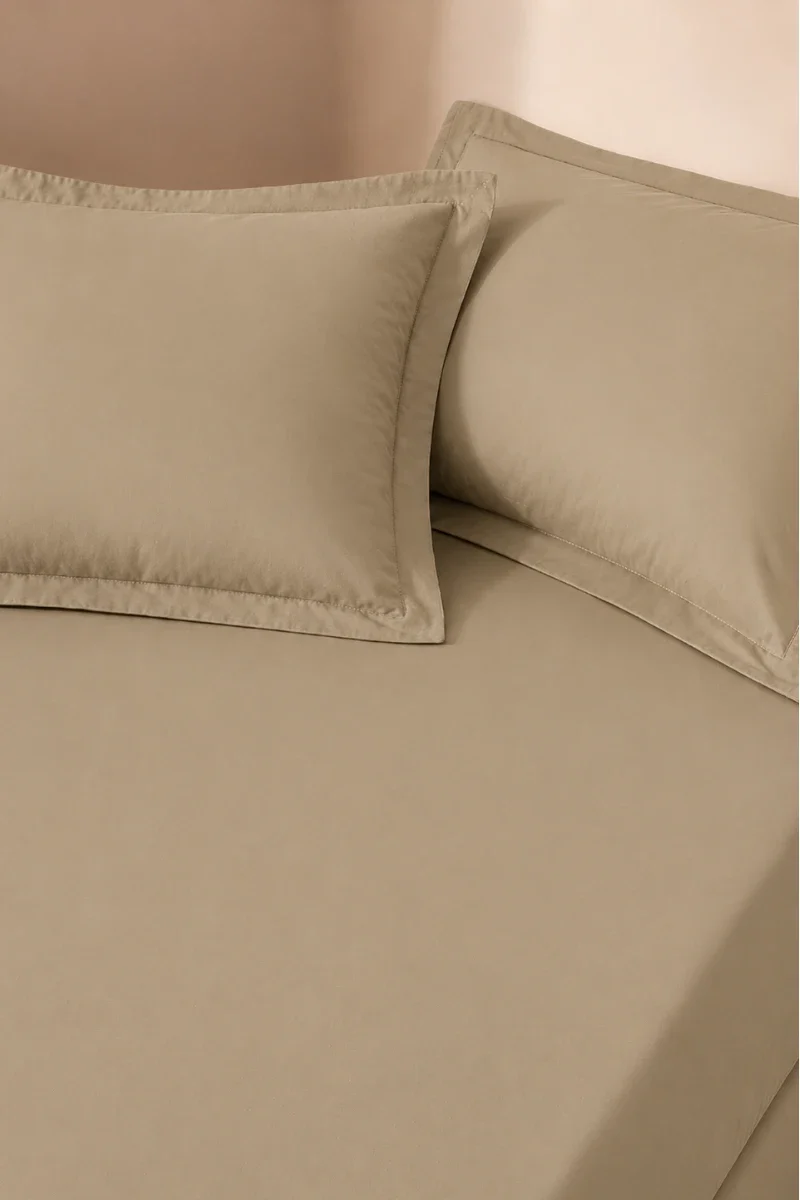 Fitted Bedsheets in Pakistan cotton taupe1