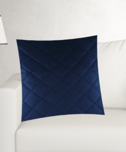 Self-Jacquard-Quilted-Cushion-Cover-Blue