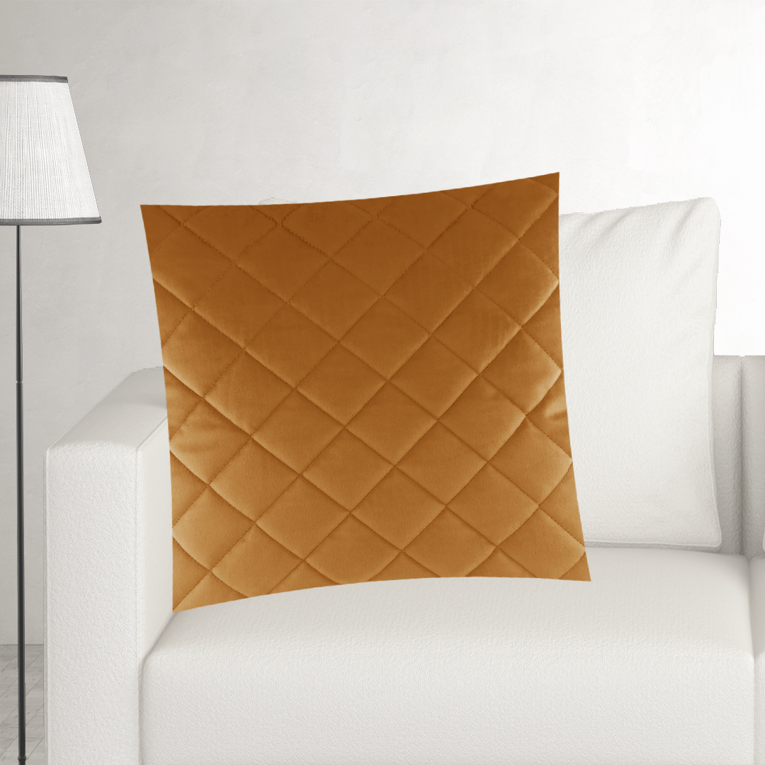 Self-Jacquard-Quilted-Cushion-Cover-Golden