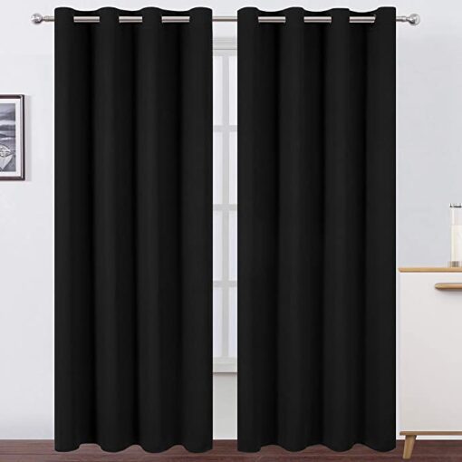 Self Jacquard blackout curtains