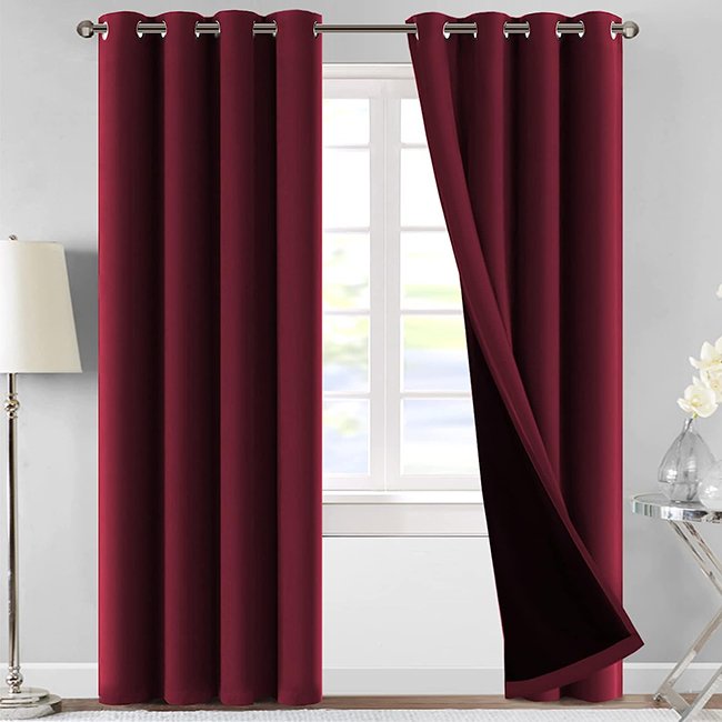 Blackout Curtains in Pakistan j maroon