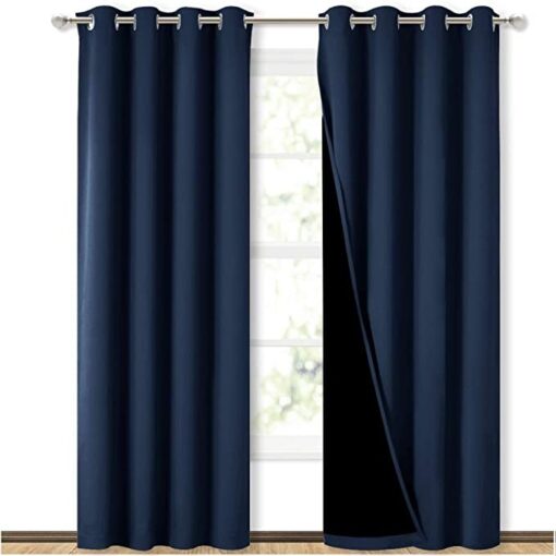 Self Jacquard blackout curtains