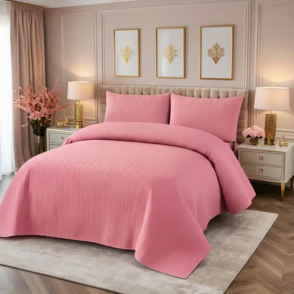 Dyed Bedspreads pink