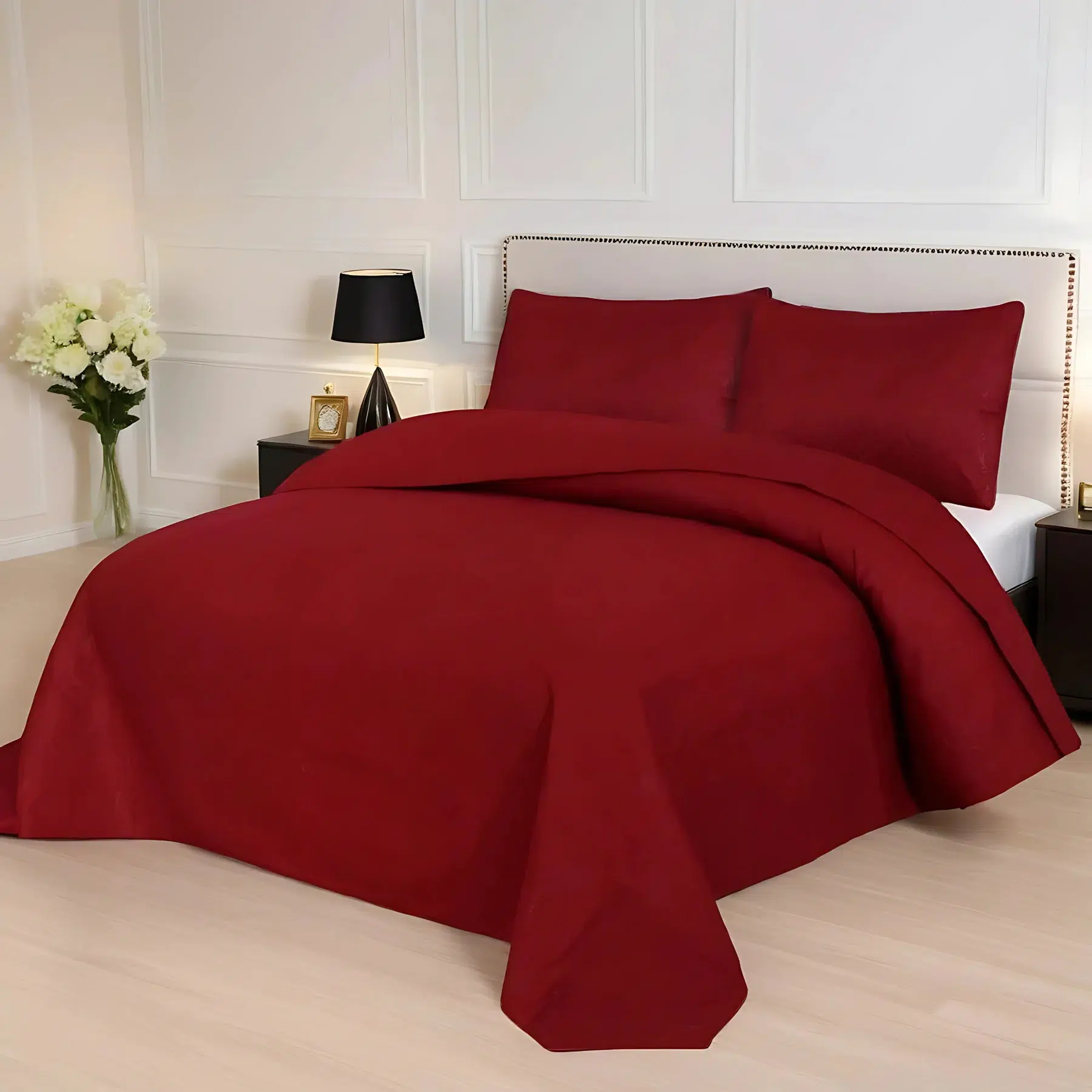 Dyed Bedspreads maroon
