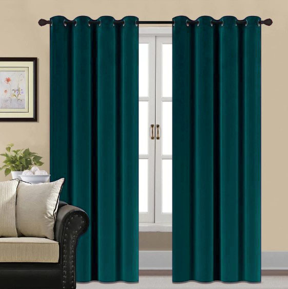 plain velvet curtains zink