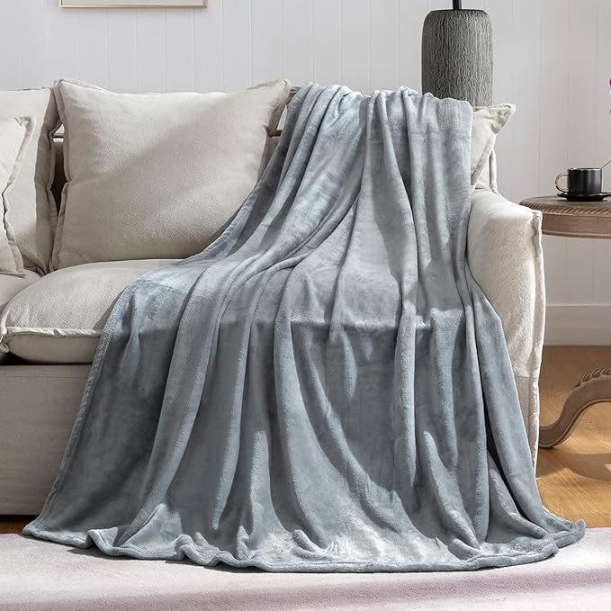 Flannel Fleece Blankets sgrey