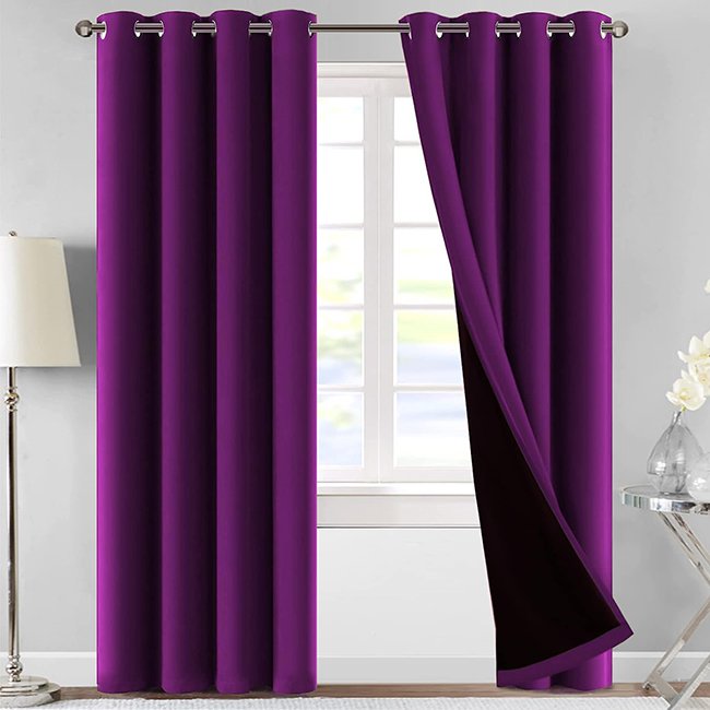 Blackout Curtains in Pakistan j purple