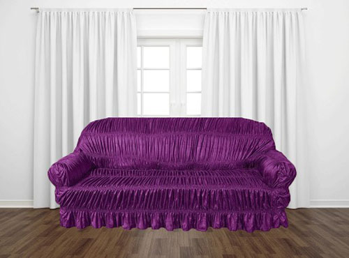 Jersey Sofa Cover purple