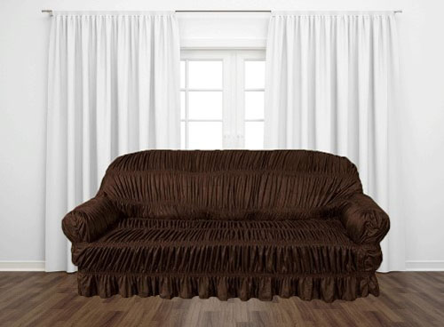 Jersey Sofa Cover 3brown