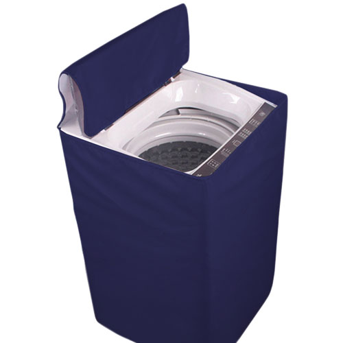 Terry Waterproof Washing Machine Cover Blue