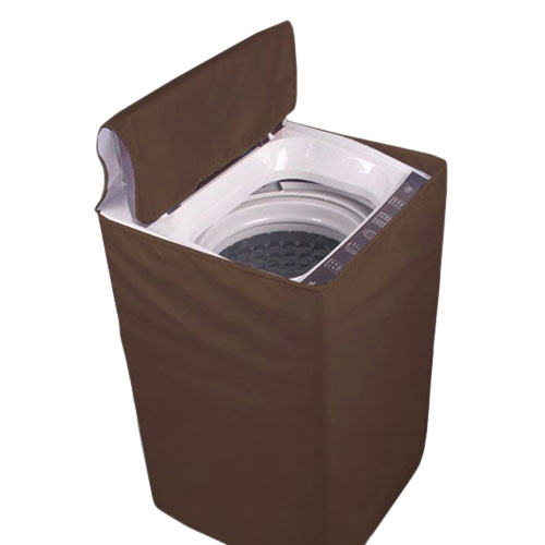 Terry Waterproof Washing Machine Cover Brown