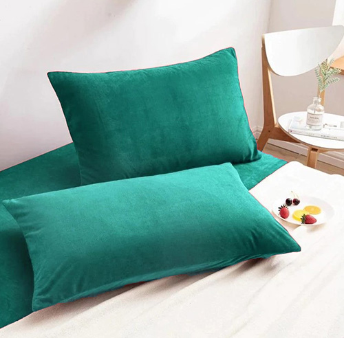 Velvet pillow cover zink