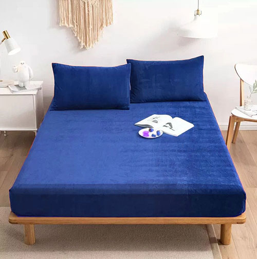velvet-fitted-bed-sheet-royal-blue