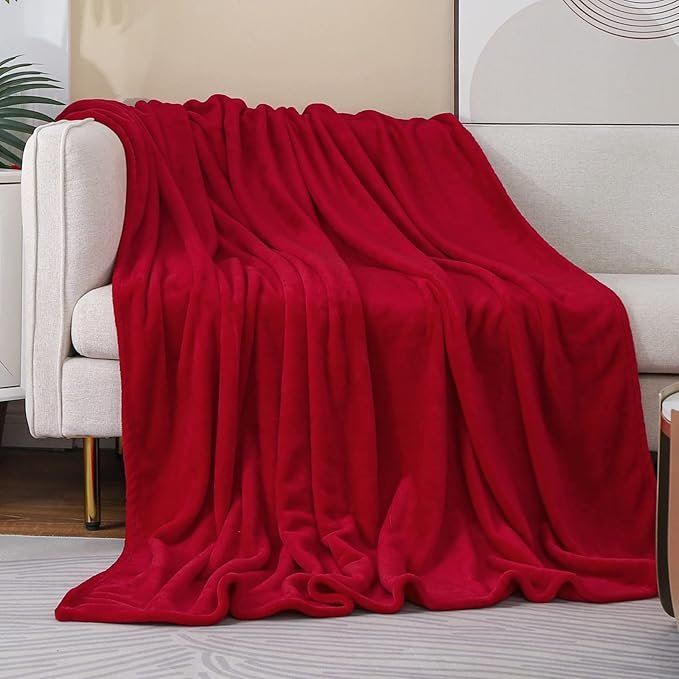 Flannel Fleece Blanket red
