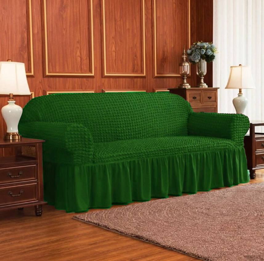 Bubble sofa cover green