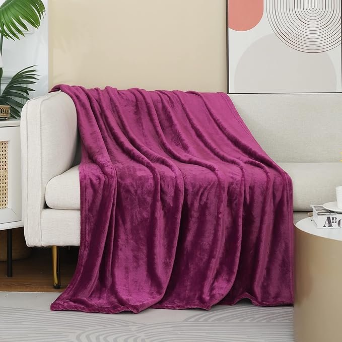 Flannel Fleece Blankets purple