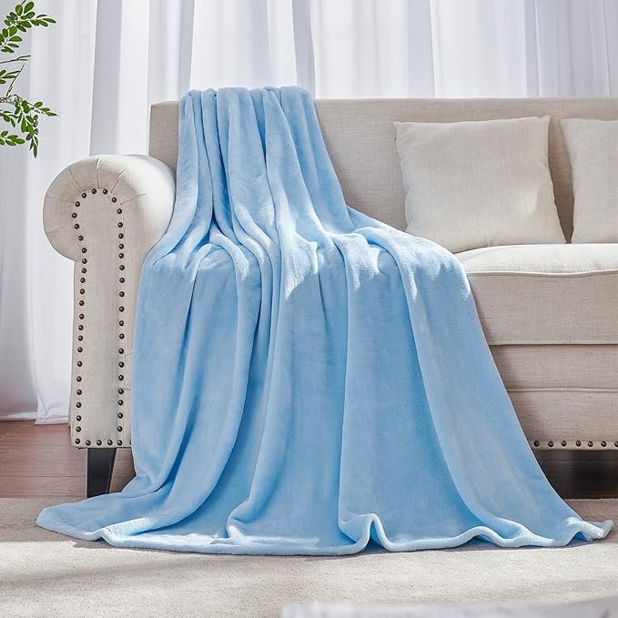 Flannel Fleece Blankets sblue