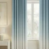 Gradient Curtains ice blue frosted