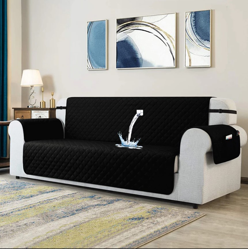 Waterproof Sofa Covers-Black