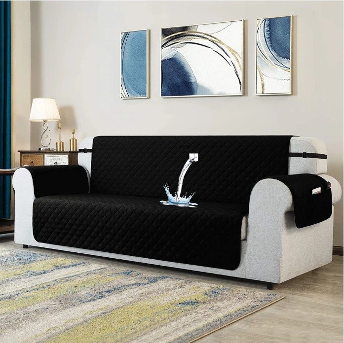 Waterproof Sofa Covers black