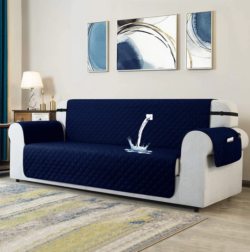 Waterproof Sofa Covers Blue