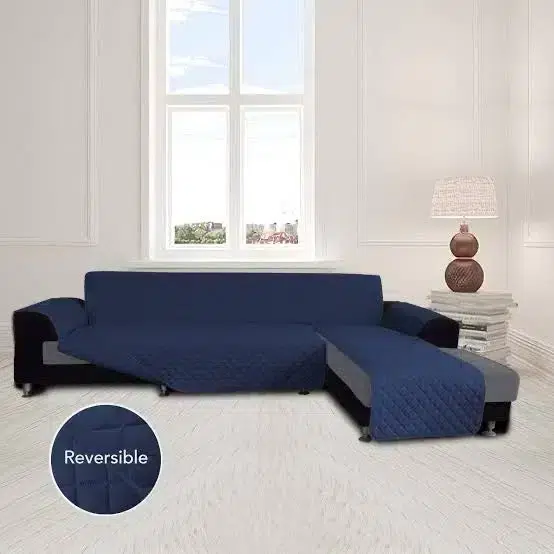 L-Shape Sofa Covers blue