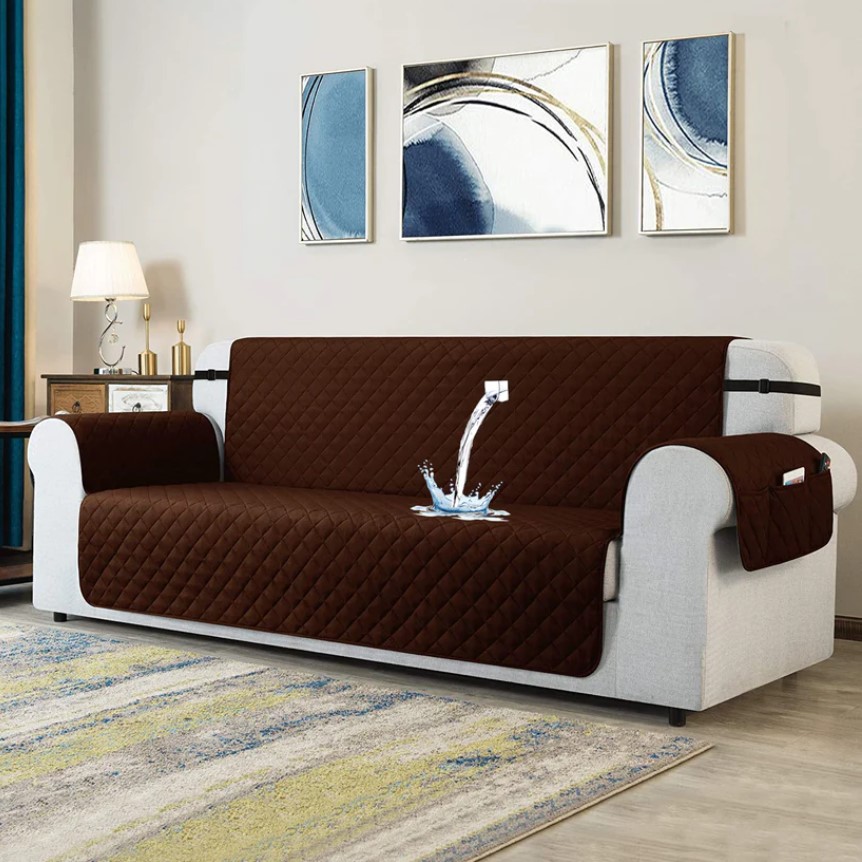 Waterproof Sofa Covers Brown
