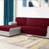 L-Shape Sofa Covers Maroon