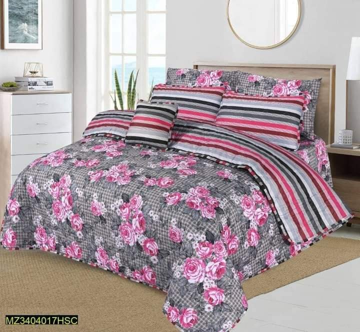 7 PCs Quilted Comforter Set-159