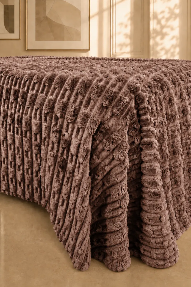 Flannel Fleece Blankets textured dustyb1