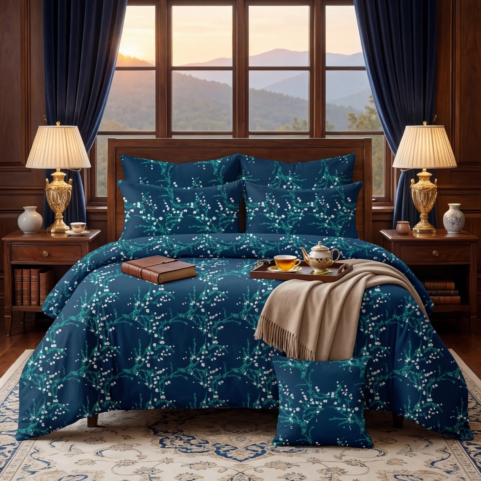 Quilted Comforter Sets mocha