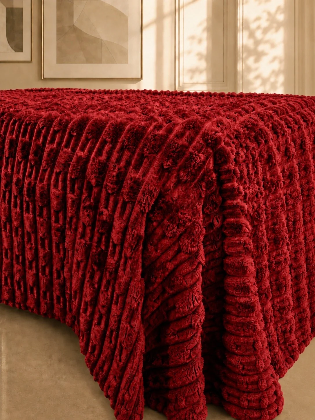 Flannel Fleece Blankets texture redd
