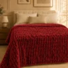Flannel Fleece Blankets texture red